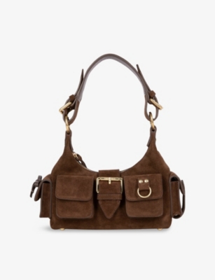 THE KOOPLES: Amelia Small Suede Shoulder Bag