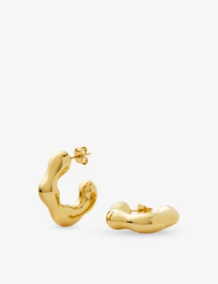 MISSOMA: Eny Lee Parker 18ct Yellow Gold Vermeil Hoop Earrings