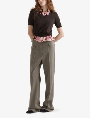PRADA: Technical Straight-Leg Woven Trousers