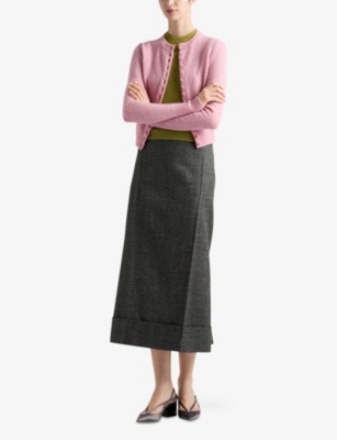 PRADA: Short-Sleeve Knitted Cashmere Jumper