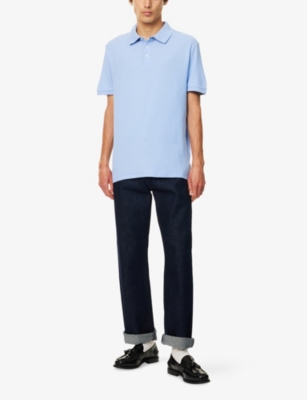 POLO RALPH LAUREN: Honeycomb Short-Sleeves Cotton-Jersey Polo Shirt