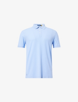 POLO RALPH LAUREN: Honeycomb Short-Sleeves Cotton-Jersey Polo Shirt