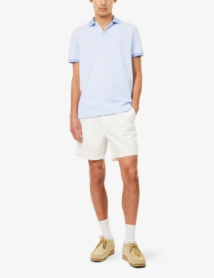 POLO RALPH LAUREN: Printed Custom Slim-Fit Cotton-Jersey Polo Shirt