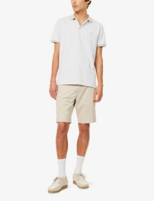 POLO RALPH LAUREN: Printed Custom Slim-Fit Cotton-Jersey Polo Shirt