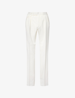 POLO RALPH LAUREN: Tailored Double-Pleated Wool Trouser