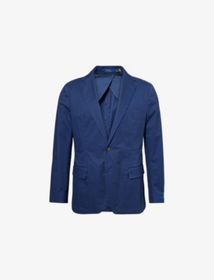 POLO RALPH LAUREN: Regular-Fit Notch-Lapels Stretch-Cotton Blazer