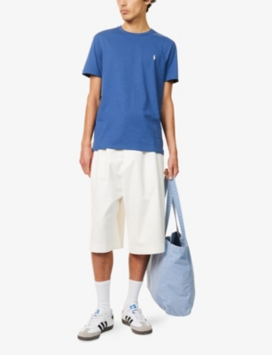 POLO RALPH LAUREN: Logo-Embroidered Slim-Fit Cotton-Jersey T-Shirt