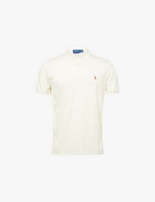 POLO RALPH LAUREN: Logo-Embroidered Knitted Cotton Polo Shirt