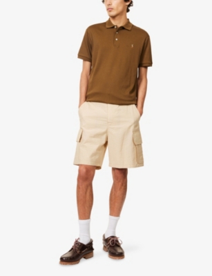 POLO RALPH LAUREN: Brand-Embroidery Short-Sleeves Cotton-Jersey Polo Shirt