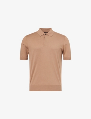POLO RALPH LAUREN: Short-Sleeve Knitted Cotton Polo Shirt