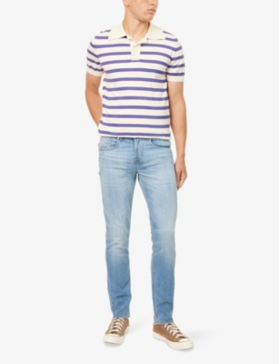 7 FOR ALL MANKIND ENS FREEPORT SLIMMY TAPERED-LEG STRETCH-DENIM JEANS 