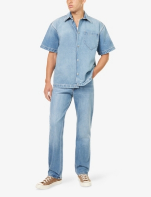 7 FOR ALL MANKIND ENS 7 FOR ALL MANKIND CAMP RELAXED-FIT DENIM SHIRT 