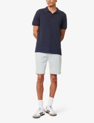 7 FOR ALL MANKIND: Slimmy Lux Performance Brand-Patch Stretch-Cotton Blend Shorts