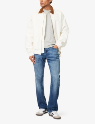7 FOR ALL MANKIND ENS AUSTYN STRAIGHT-LEG DENIM JEANS FLASH 