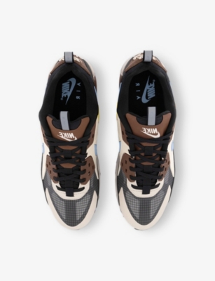 NIKE: Air Max 90 Drift Leather and Mesh Low-Top Trainers