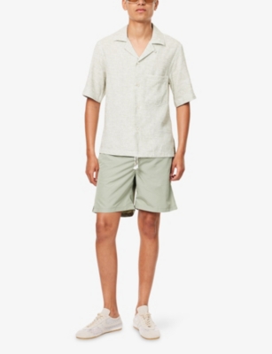 ELEVENTY: Solid Regular-Fit Swim Shorts