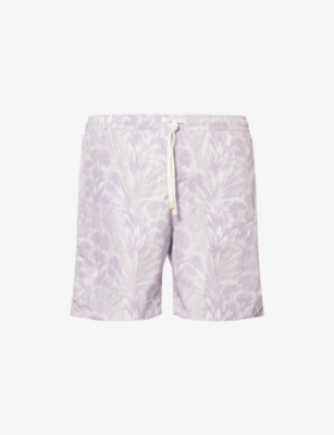 ELEVENTY: Jungle-Print Regular-Fit Swim Shorts