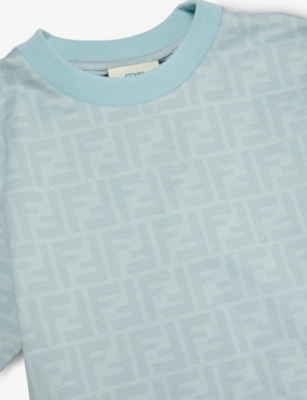 FENDI: Logo Cotton-Jersey T-Shirt 4 - 12+ years