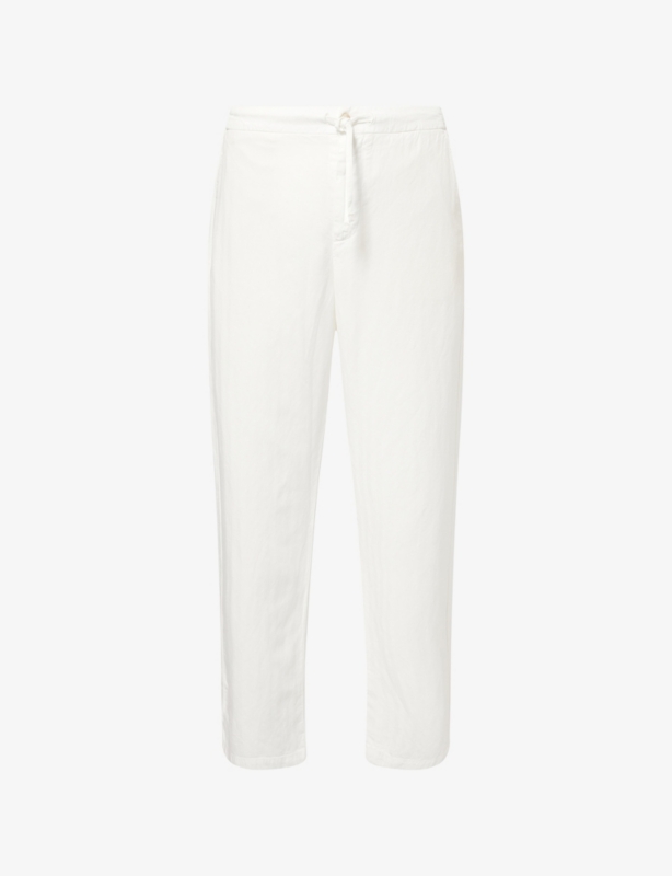 Mendes Straight-Leg Linen-Cotton Blend Trousers