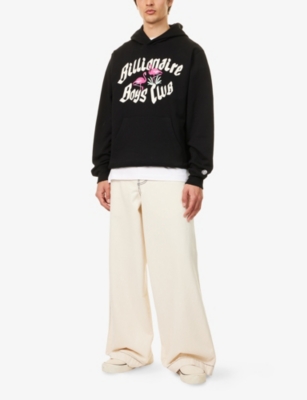 BILLIONAIRE BOYS CLUB: Flamingo Embroidered Cotton Hoody