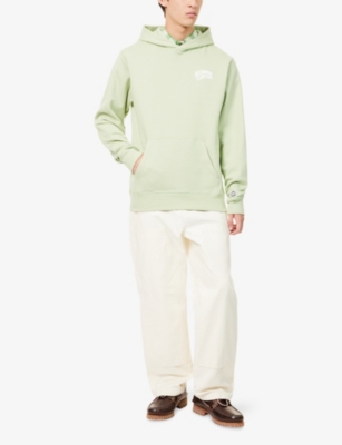 Billionaire Boys Club Mens Small Arch Logo-print Cotton Hoody Pistachio In Green