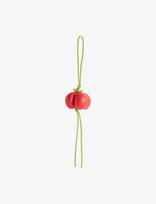 Loewe Womens Red Tomato Leather Charm