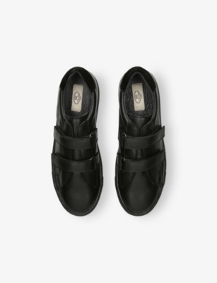 PAPOUELLI: Kids' Atlas Leather Low-Top Trainers