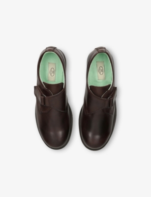 PAPOUELLI: Kids' Fergus Leather School Shoes