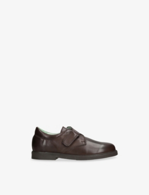 PAPOUELLI: Kids' Fergus Leather School Shoes