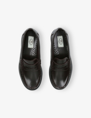 PAPOUELLI: Kids’ London Leather Loafers