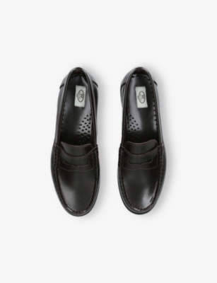 PAPOUELLI: Kids’ London Leather Loafers