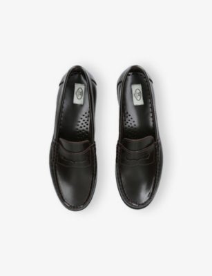 PAPOUELLI: Kids’ London Leather Loafers