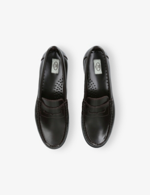 PAPOUELLI: Kids’ London Leather Loafers