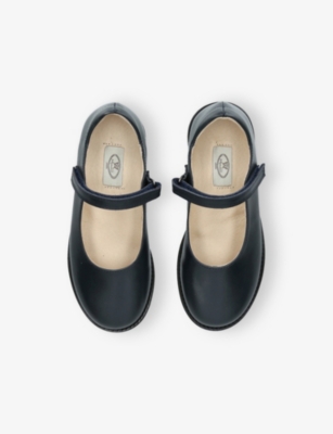 PAPOUELLI: Kids' Emilia Strap Leather Mary-Jane Shoes