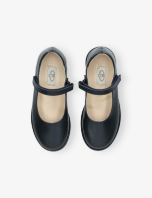 PAPOUELLI: Kids' Emilia Strap Leather Mary-Jane Shoes