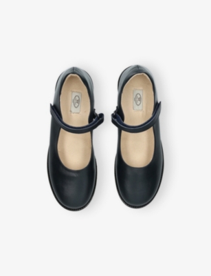 PAPOUELLI: Kids' Emilia Strap Leather Mary-Jane Shoes