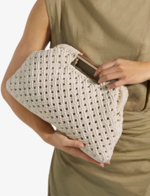 DUNE: Elsabeth Woven Clutch Bag