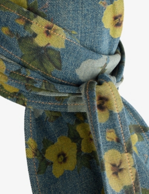 LEVIS: Levi's X Denim Tears Floral-Print Denim Durag
