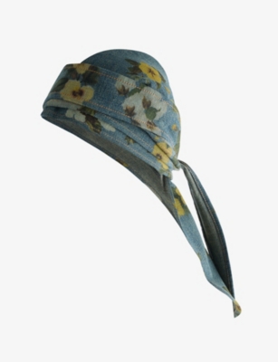 LEVIS: Levi's X Denim Tears Floral-Print Denim Durag