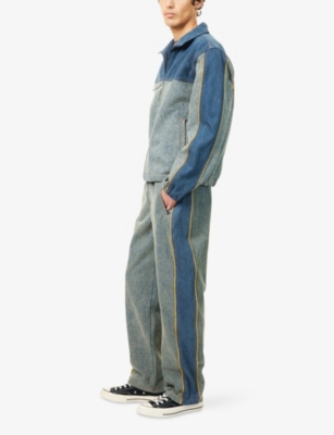 Levi's Womens Multi  X Denim Tears Straight-leg Panelled Denim Track Jeans Xl In Multi
