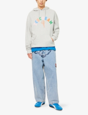 Icecream Mens  Cone Popover Cotton-jersey Hoody