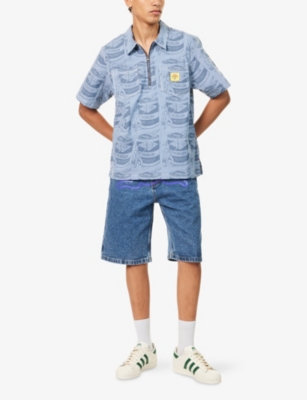 ICECREAM: Supplies Graphic-Stripe Woven Work Shirt