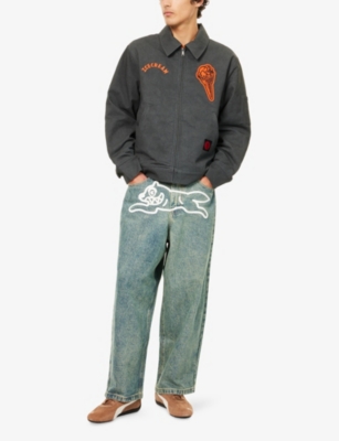 ICECREAM: Running Dog Triple Scoop Wide-Leg Denim Jeans