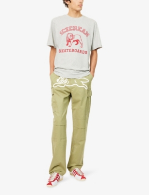 ICECREAM: Running Dog Multi-Pockets Cotton Trousers