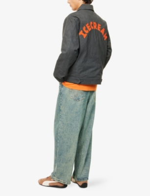 ICECREAM: Cone Patch Padded Denim Jacket