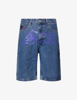 ICECREAM: Running Dog Regular-Fit Denim Shorts