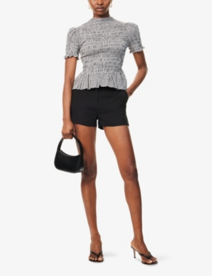 REFORMATION: Aggie Gingham Woven Top
