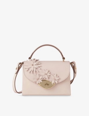 MULBERRY: Lana Flower Small Leather Top-Handle Bag
