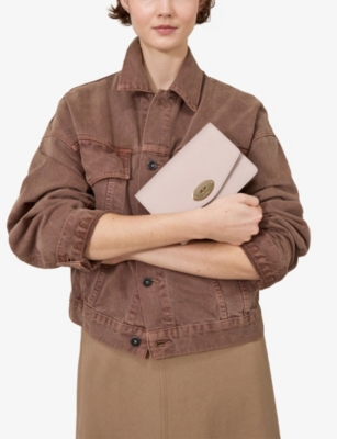 MULBERRY: Darley Small Grained-Leather Clutch Bag