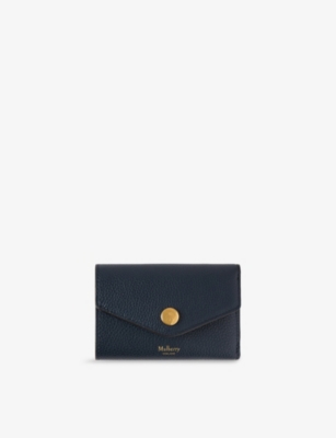 MULBERRY: Plaque-Embellished Grained-Leather Wallet